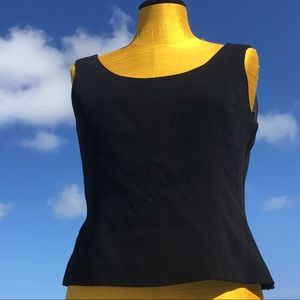 ALBERT NIPON side zip tank top subtle sparkle.